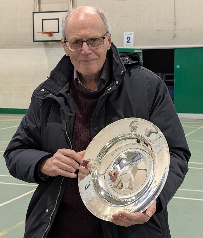 John Copsey with the Club of the Year Trophy November 2025